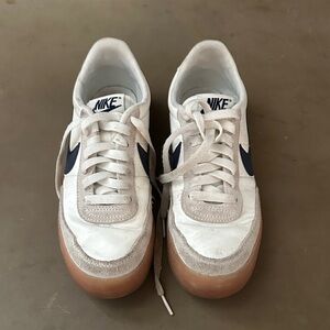Nike Men's White and Tan Sneakers